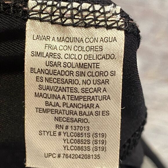 Marika Sport High Waist Activewear Leggings Women's Size Small 4-6 Black Cropped - Picture 4 of 5